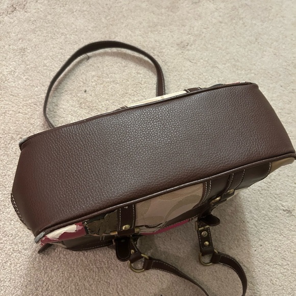 Coach copy Y2K Patchwork Tote Bag - Brown, Pink, Gold - Picture 6 of 10